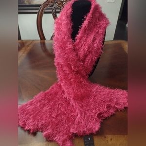 New! A Hot Pink fuzzy Scarf